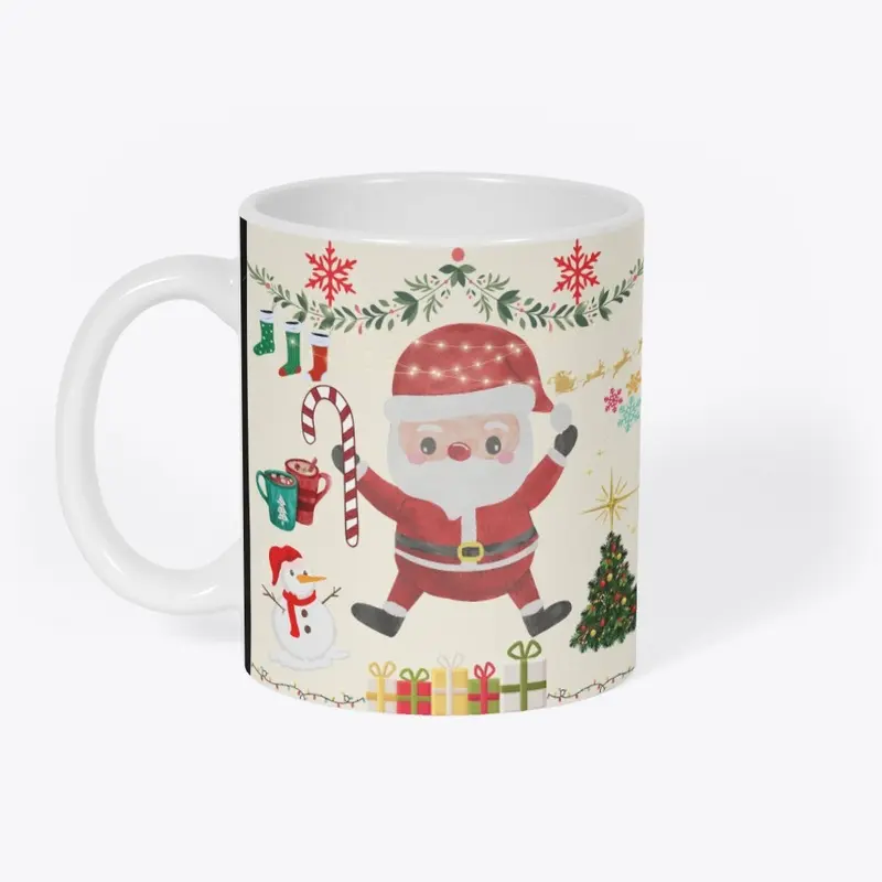 Cute Santa Celebrate Christmas