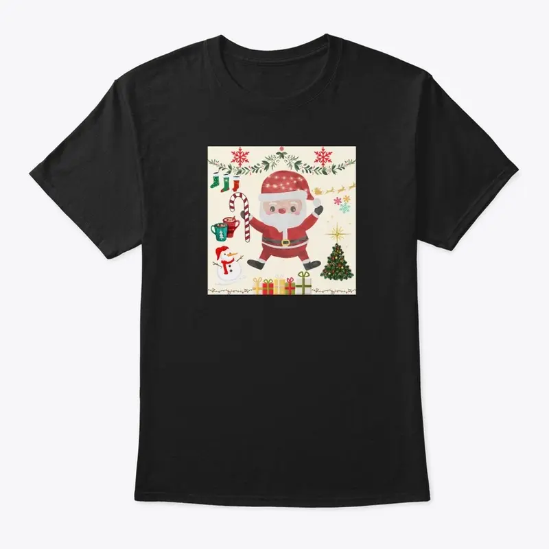 Cute Santa Celebrate Christmas